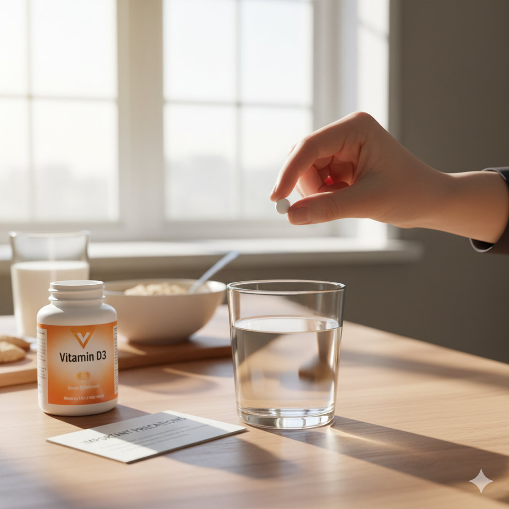 विटामिन-डी सप्लीमेंट लेने का सबसे अच्छा समय और जरूरी सावधानियां