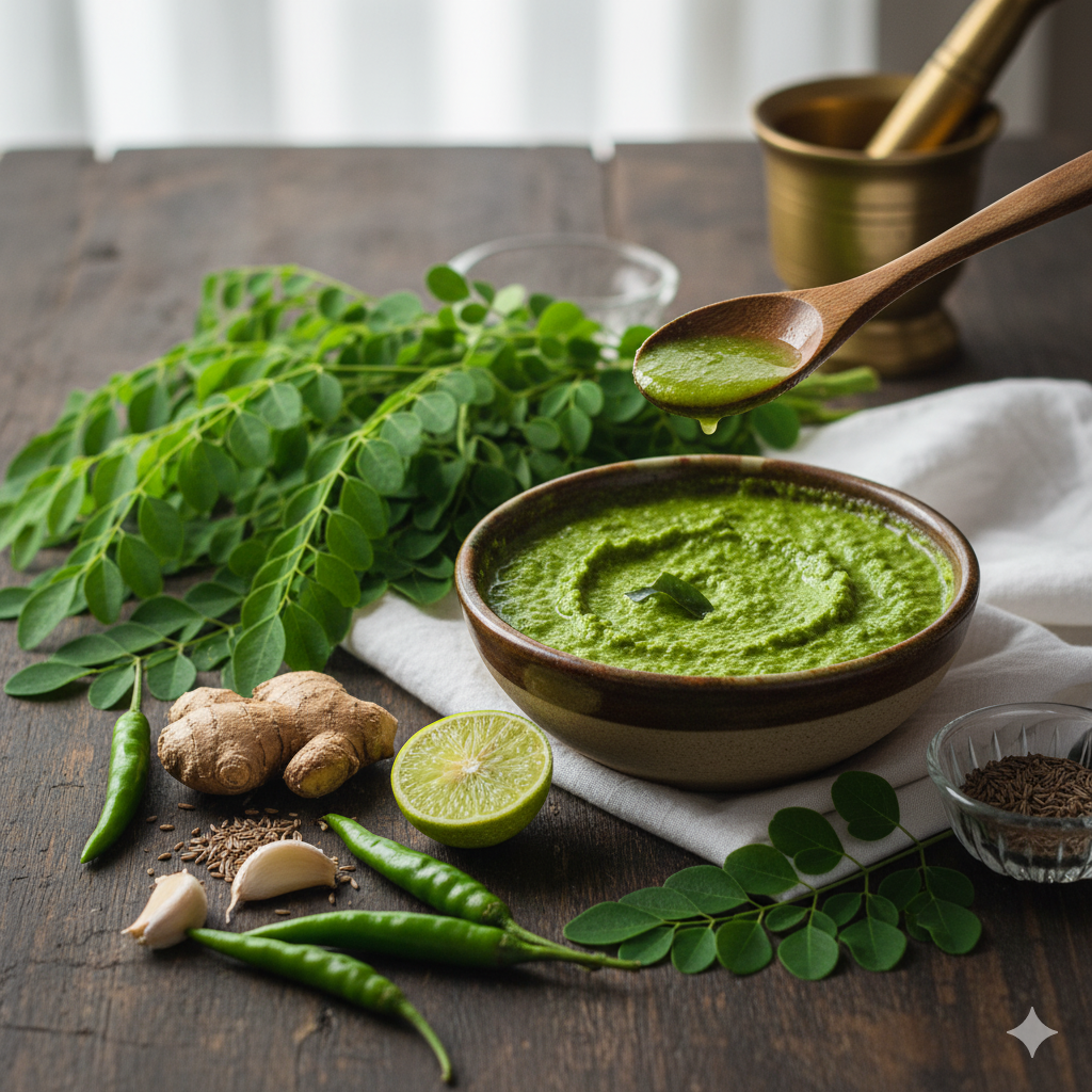 🥗 Moringa Chutney: सिर्फ 10 मिनट में तैयार करें हेल्दी मोरिंगा की चटनी,